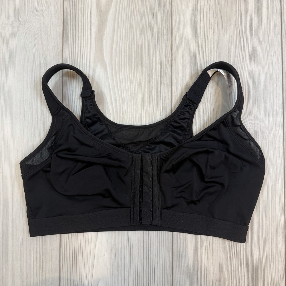 DELIMIRA W811 Womens Firm Support Bra Front‎ Close Posture Wire Free 38DD Black